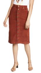 Lee Vintage Modern High Rise Midi Corduroy Skirt