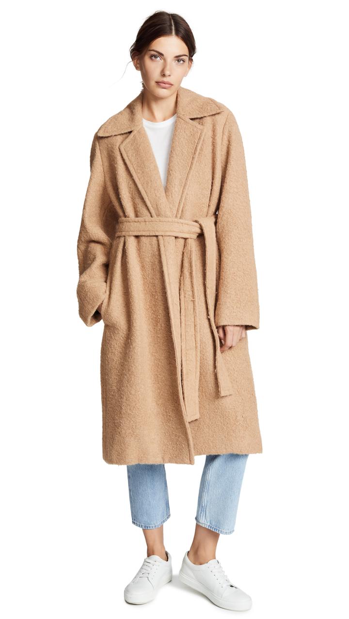 Helmut Lang Napped Wool Coat