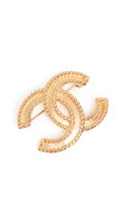 What Goes Around Comes Around Chanel Gold Cc Pin