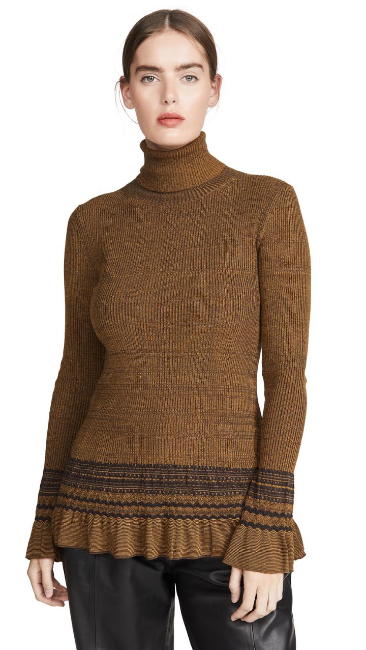 Adeam Ribbed Turtleneck Tunic