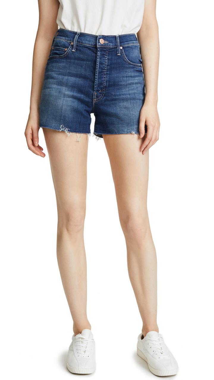 Mother The Roller Crop Prep Fray Pants