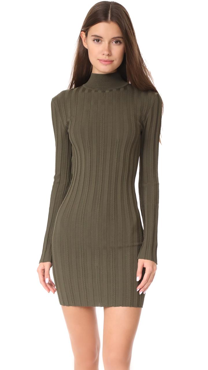 Mcq Alexander Mcqueen Lace Rib Open Dress