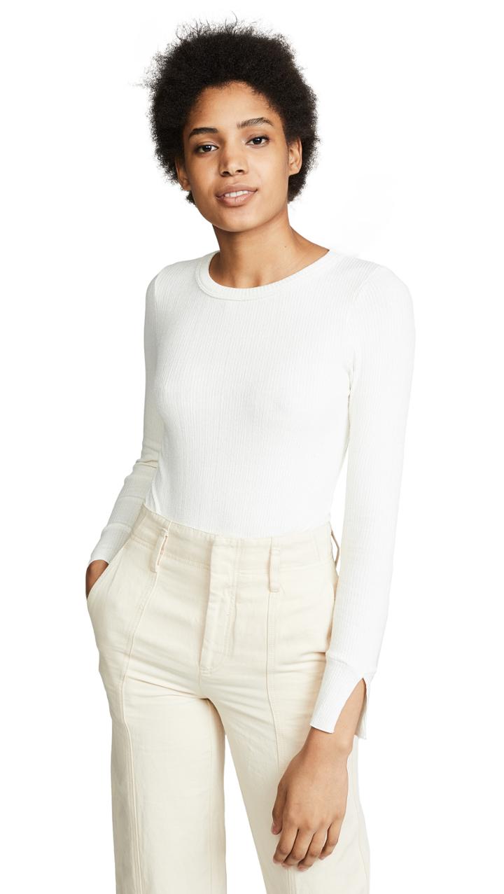 Lna Transit Ribbed Knit Pullover
