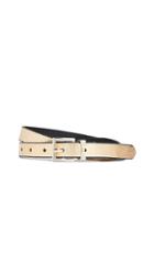 Kate Spade New York Metallic Snake Reversible Belt
