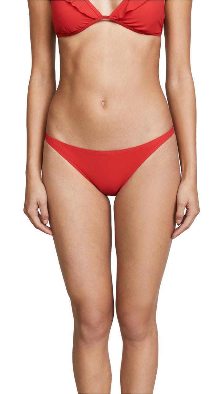 Tory Burch Solid Low Rise Bottoms