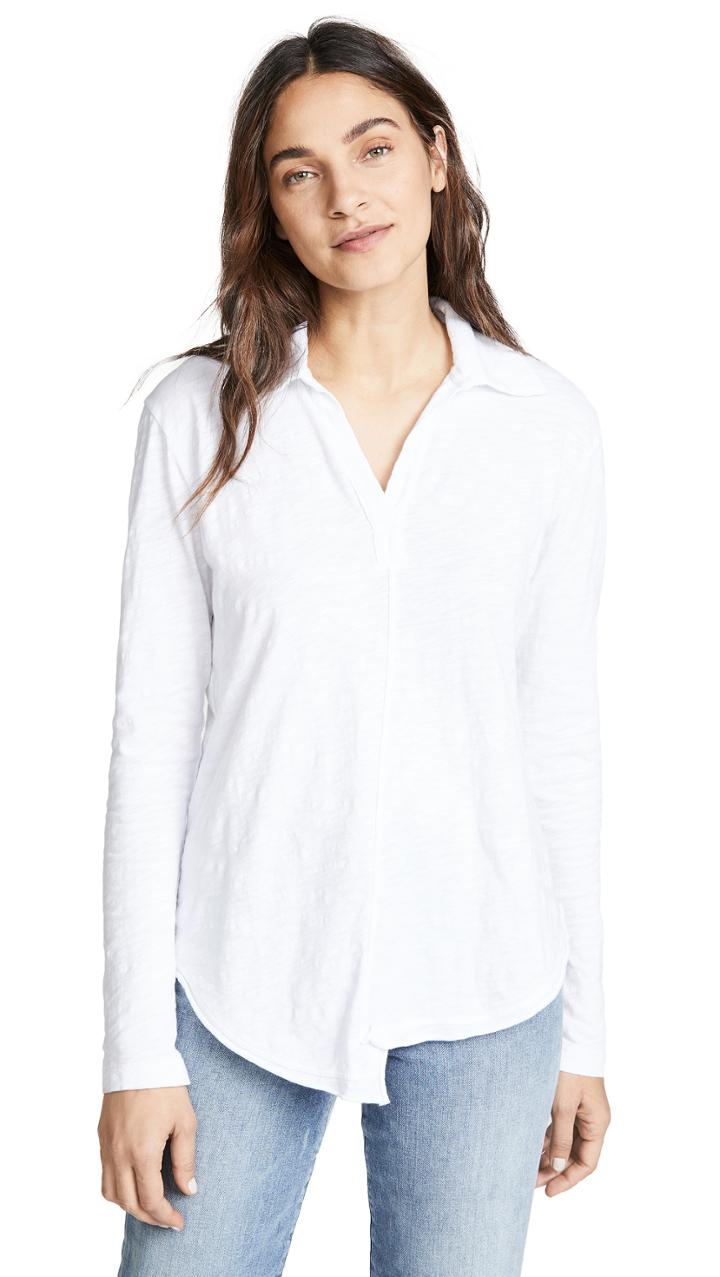 Wilt Shrunken Collar Shirttail Tee