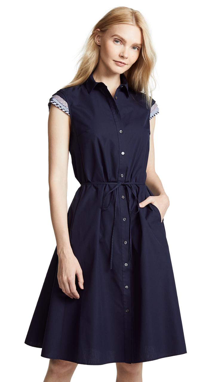 Rhie Cap Sleeve Dress