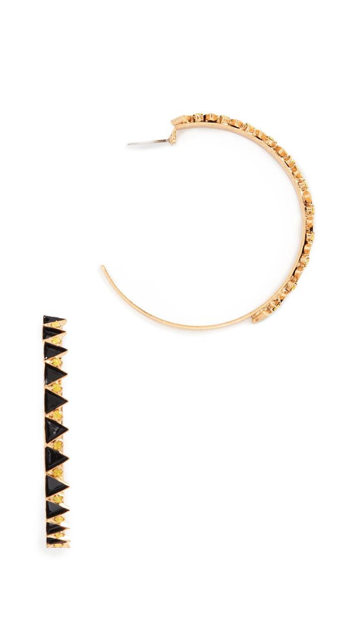 Elizabeth Cole Bernadette Hoop Earrings