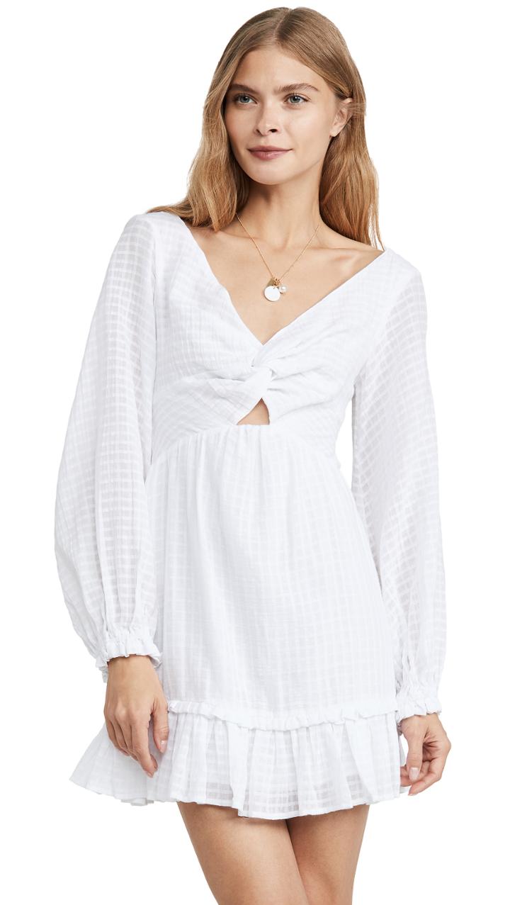 Suboo The Crossing Twist Front Mini Dress