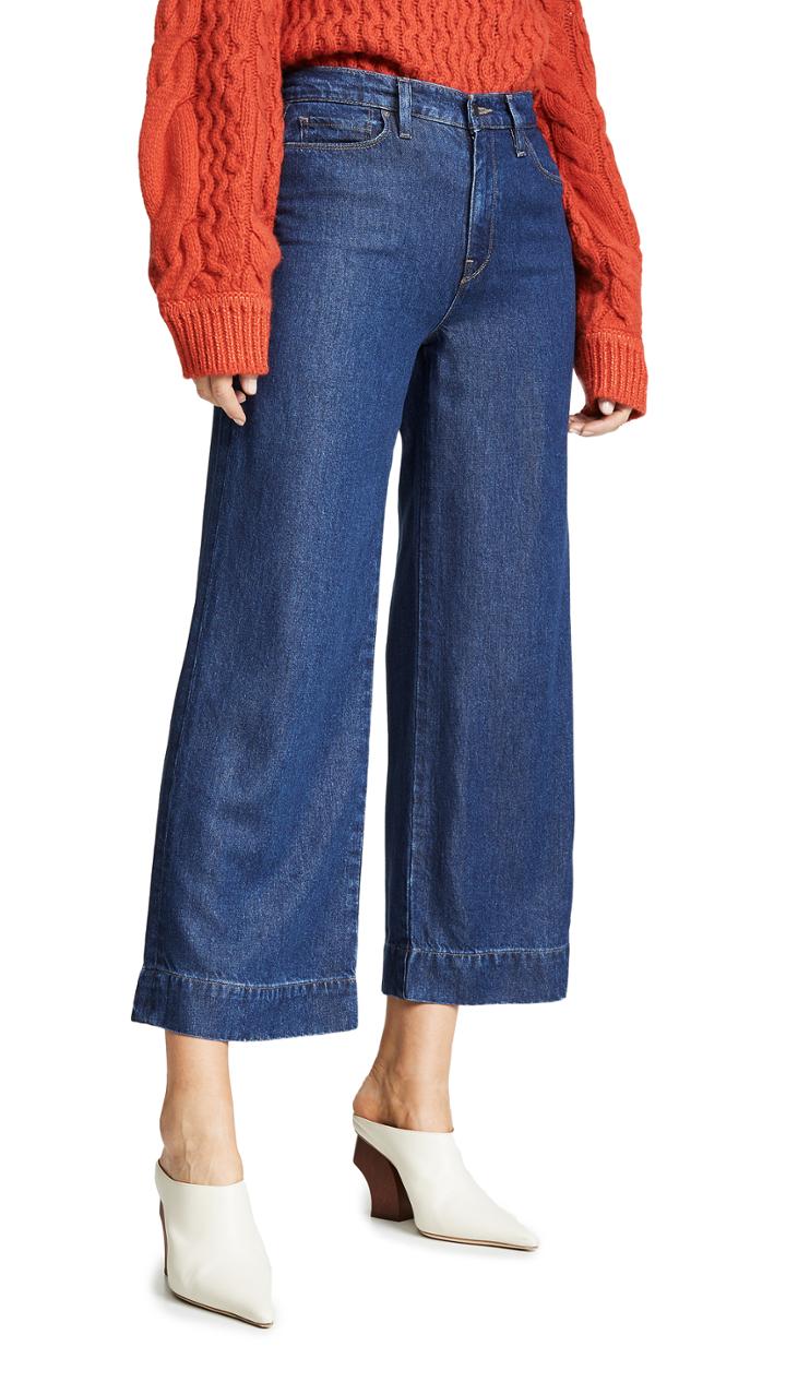 Hudson Holly High Rise Wide Leg Crop Jeans