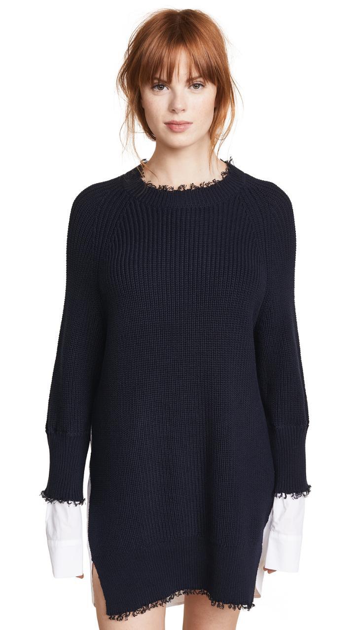 Alexanderwang T Hybrid Varsity Sweater Dress