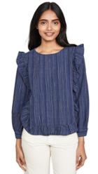 Madewell Ruffle Front Top