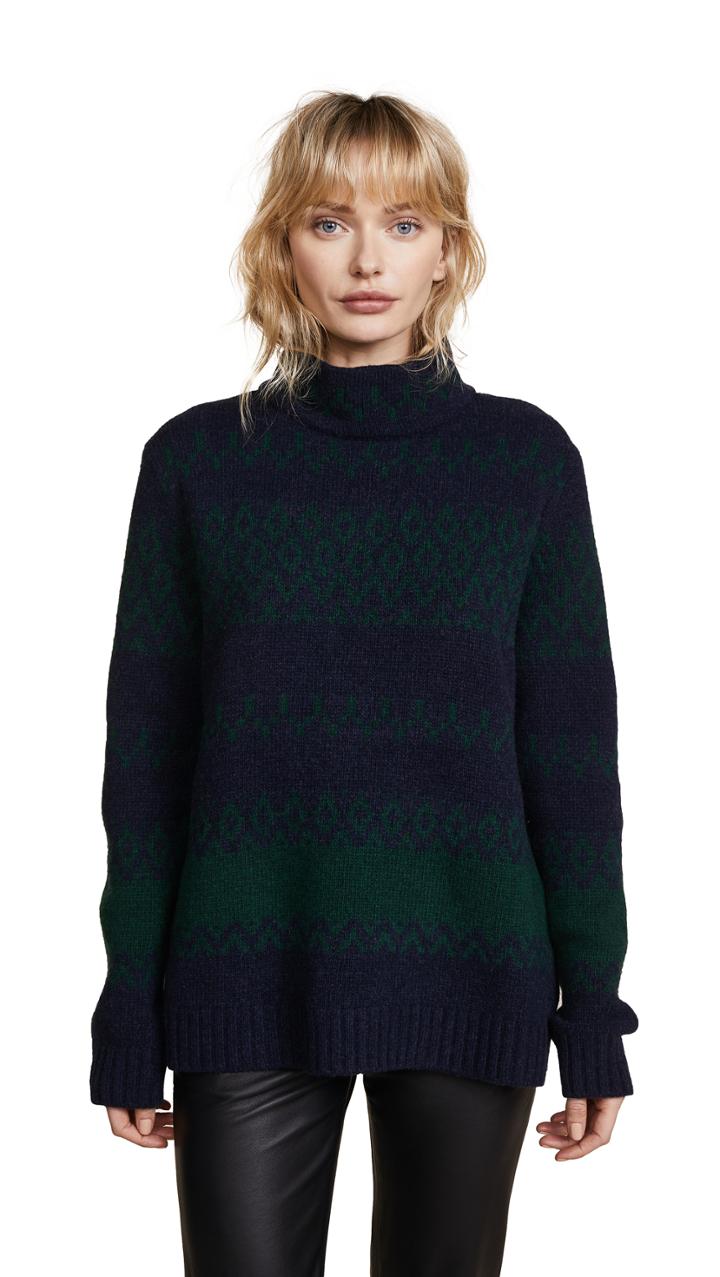 A P C Saskia Intarsia Sweater