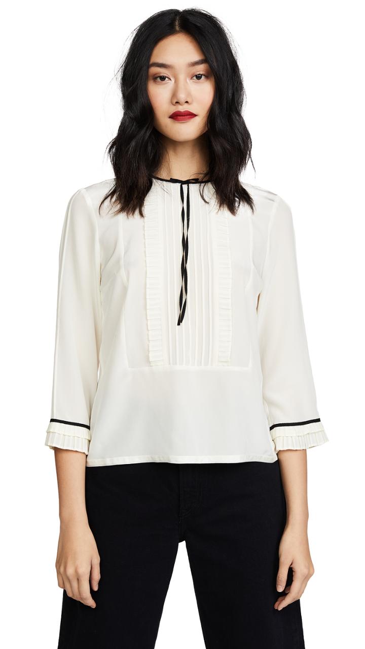 Marc Jacobs Pintuck Blouse
