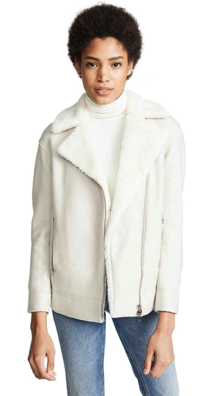 Harris Wharf London Long Biker Jacket