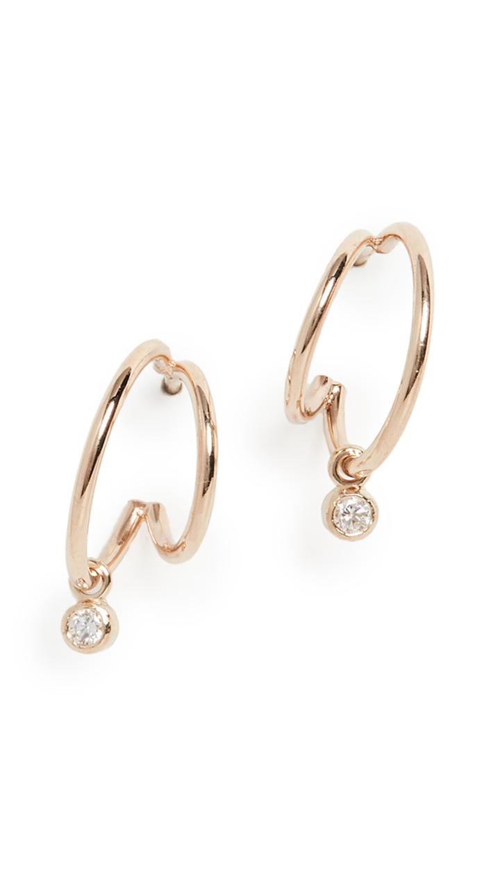 Zoe Chicco 14k Gold Double Wire Hoop Earrings