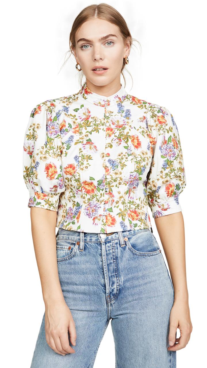 Marissa Webb Jules Print Top