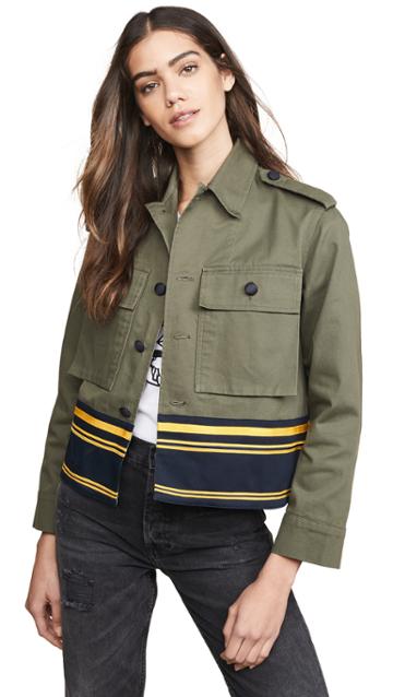 Harvey Faircloth Cropped Shirt Jacket