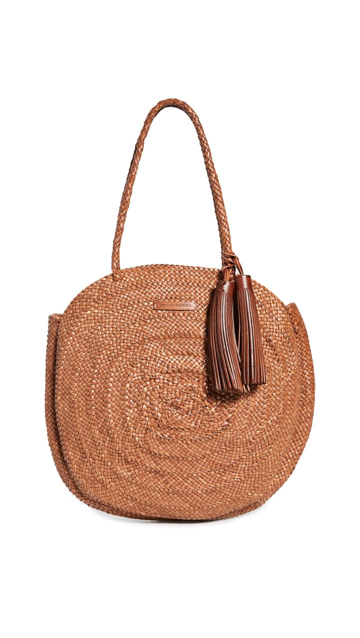 Loeffler Randall Leilani Woven Circle Shoulder Bag