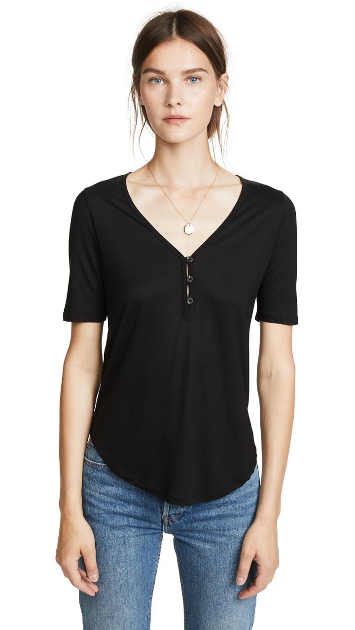 Madewell Drapey Henley Tee