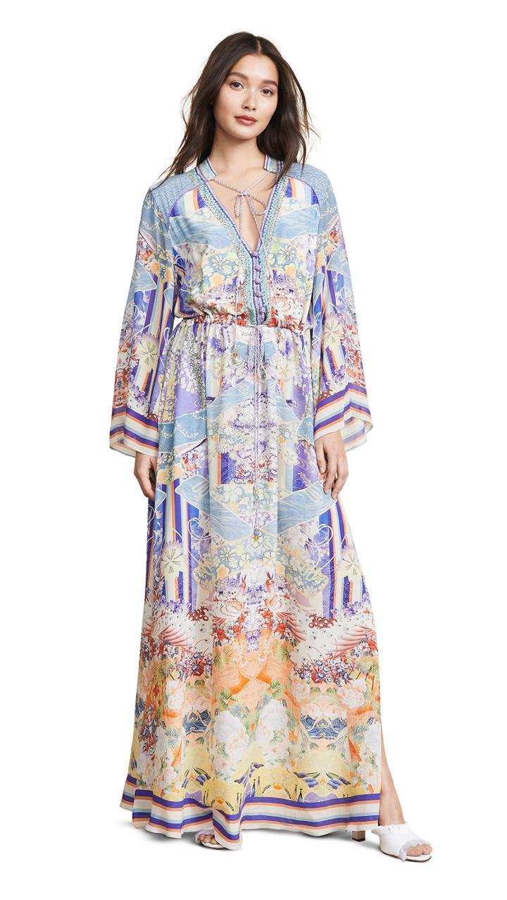 Camilla Drawstring Button Up Dress