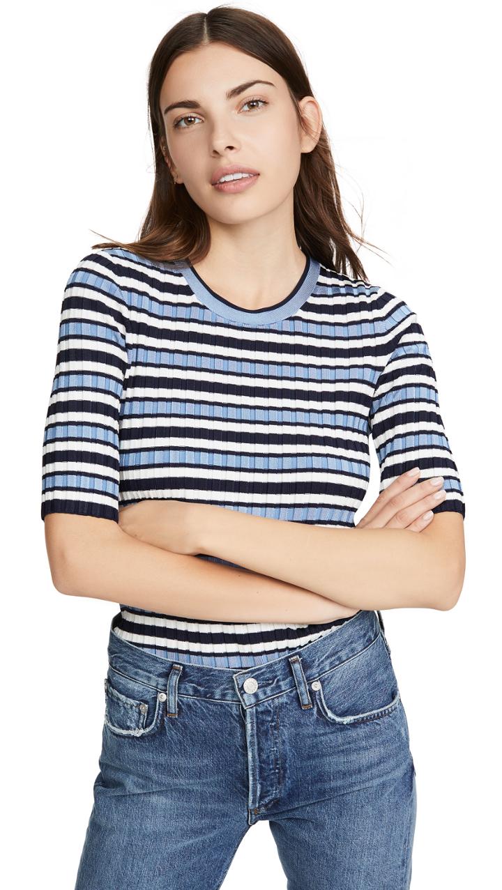 Veronica Beard Dillon Crew Neck Pullover