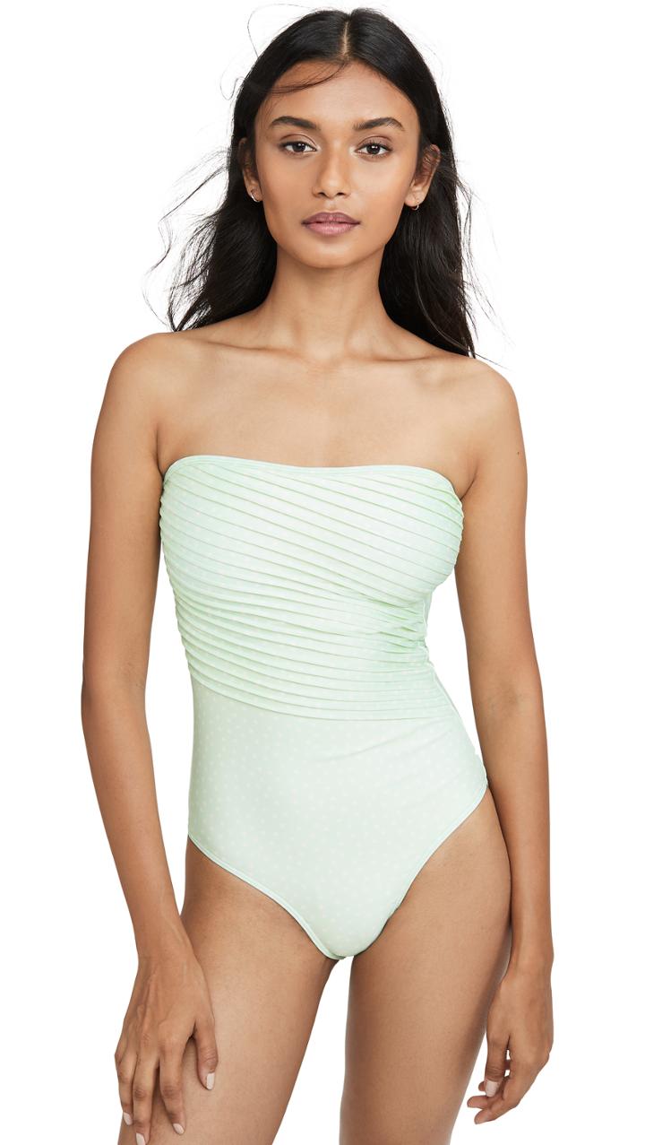 Peony Swimwear Strapless One Piece