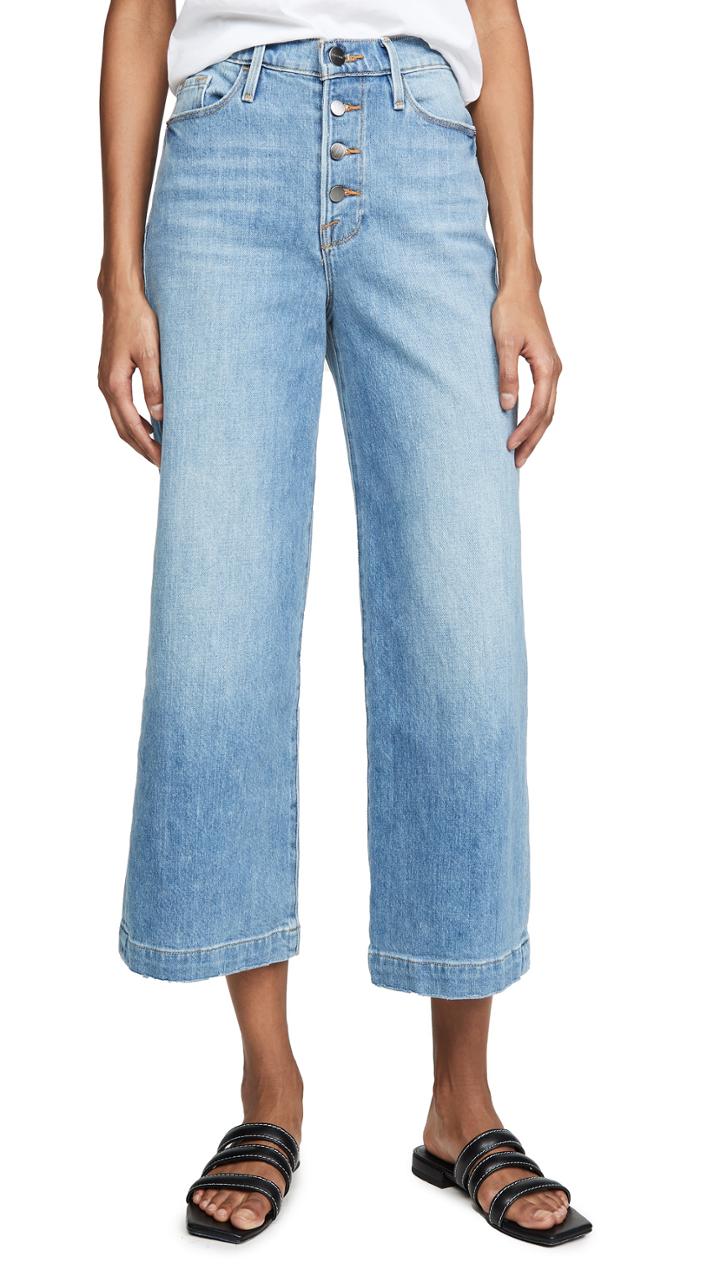 Frame Ali Wide Crop Jeans