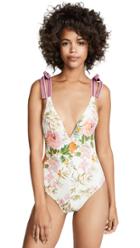 Zimmermann Heathers Tie Shoulder One Piece