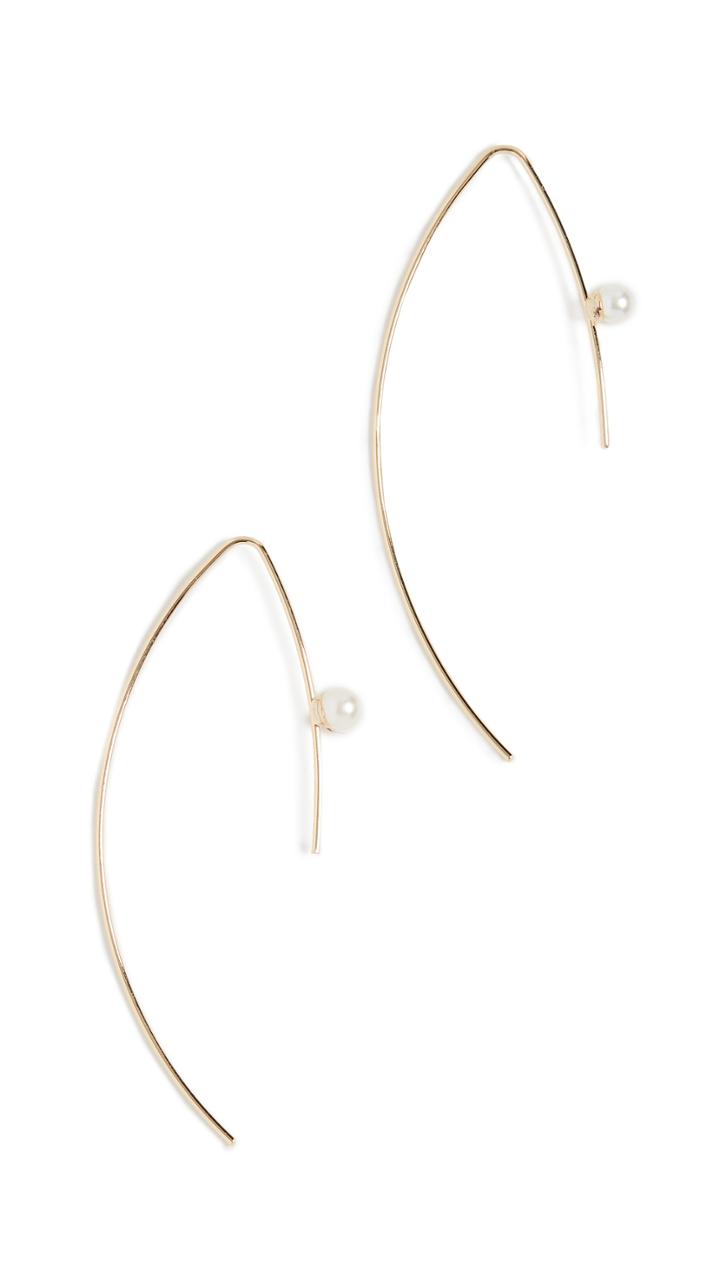 Jules Smith Cultured Pearl Threader Earrings