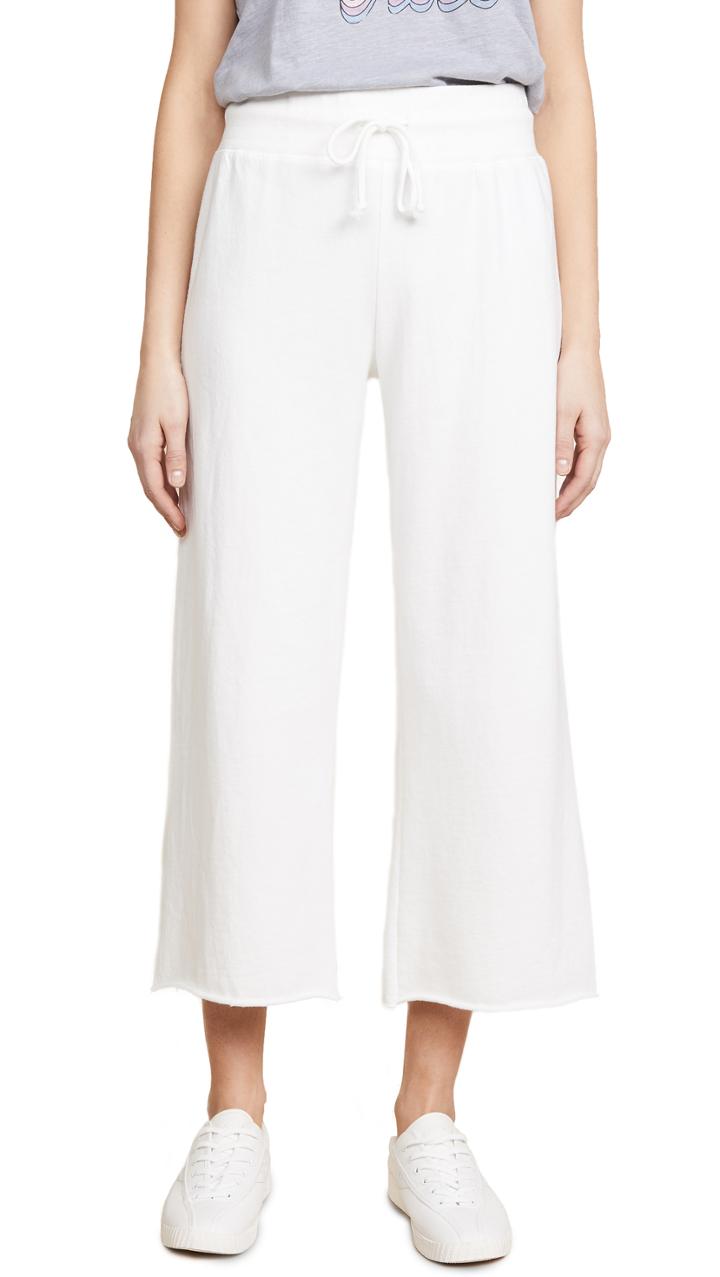 Spiritual Gangster Rainbow Patch Crop Wide Leg Pants
