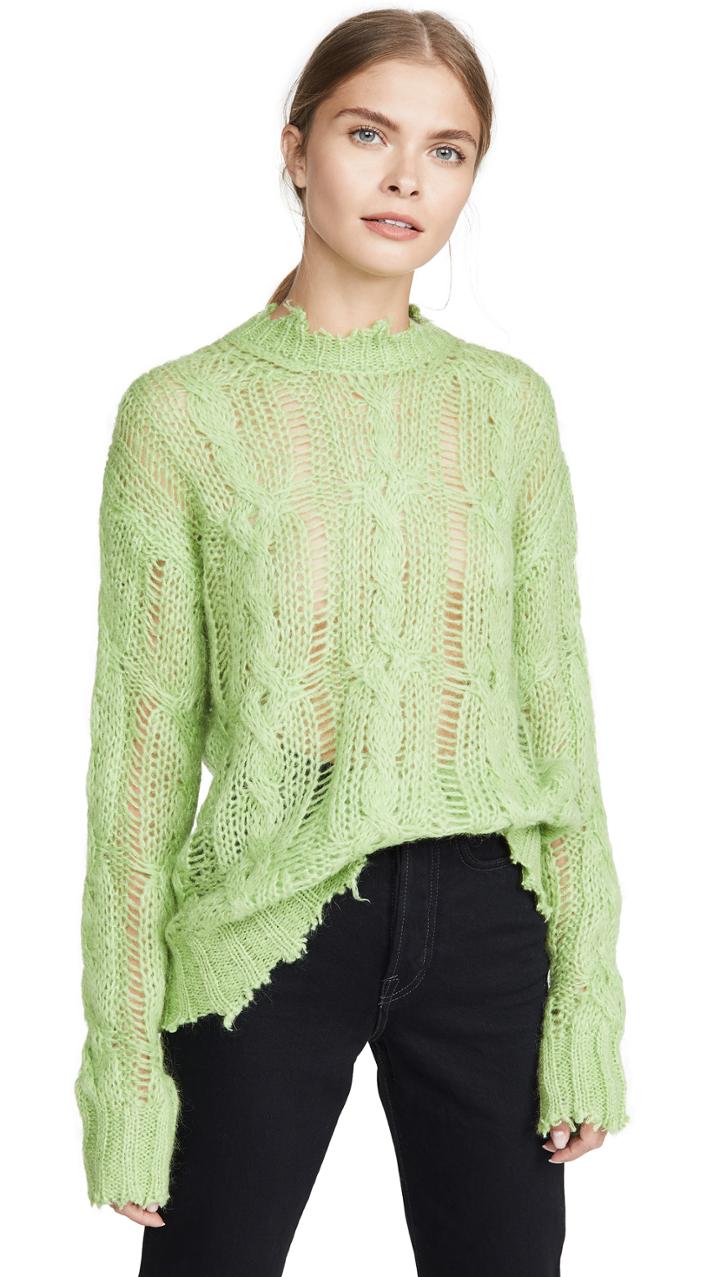 Acne Studios Kelena Mohair Cable Knitwear