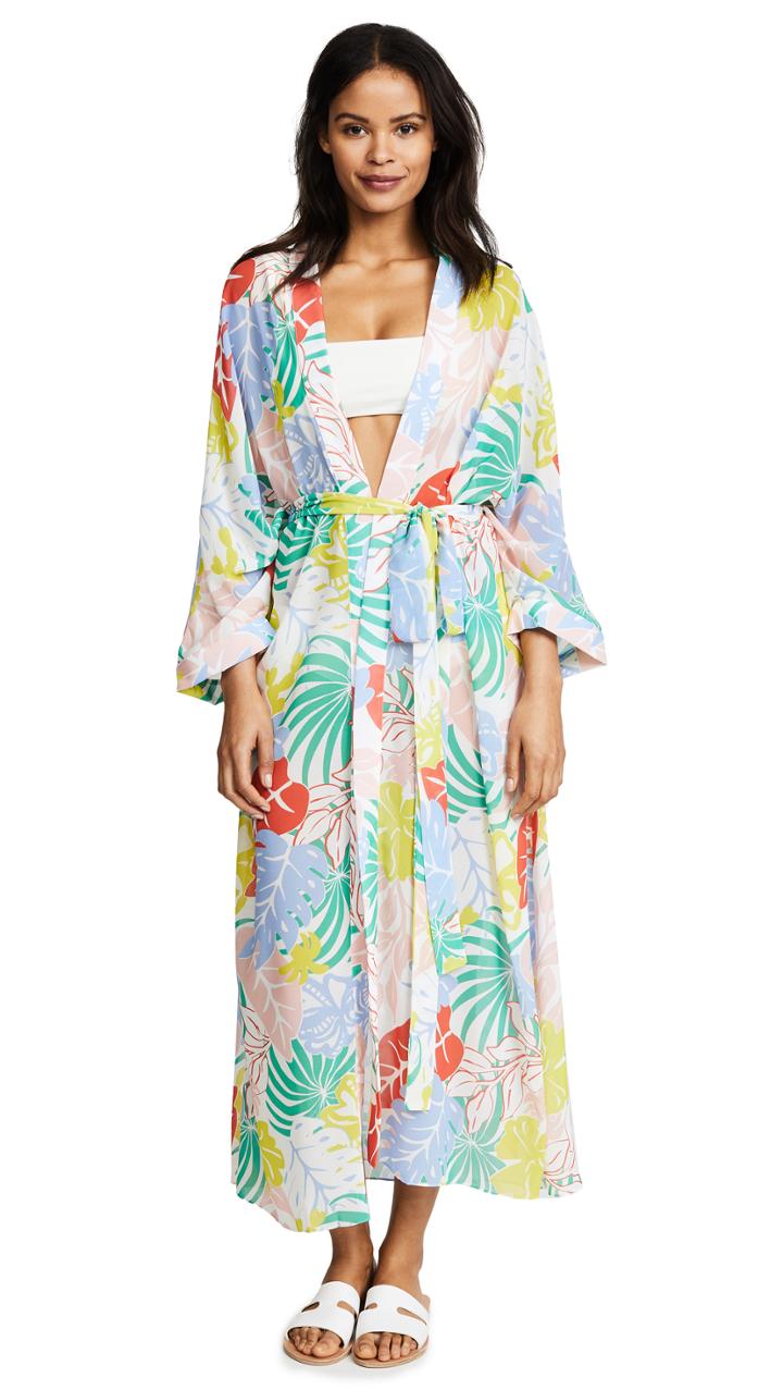 Patbo Tropical Floral Kimono