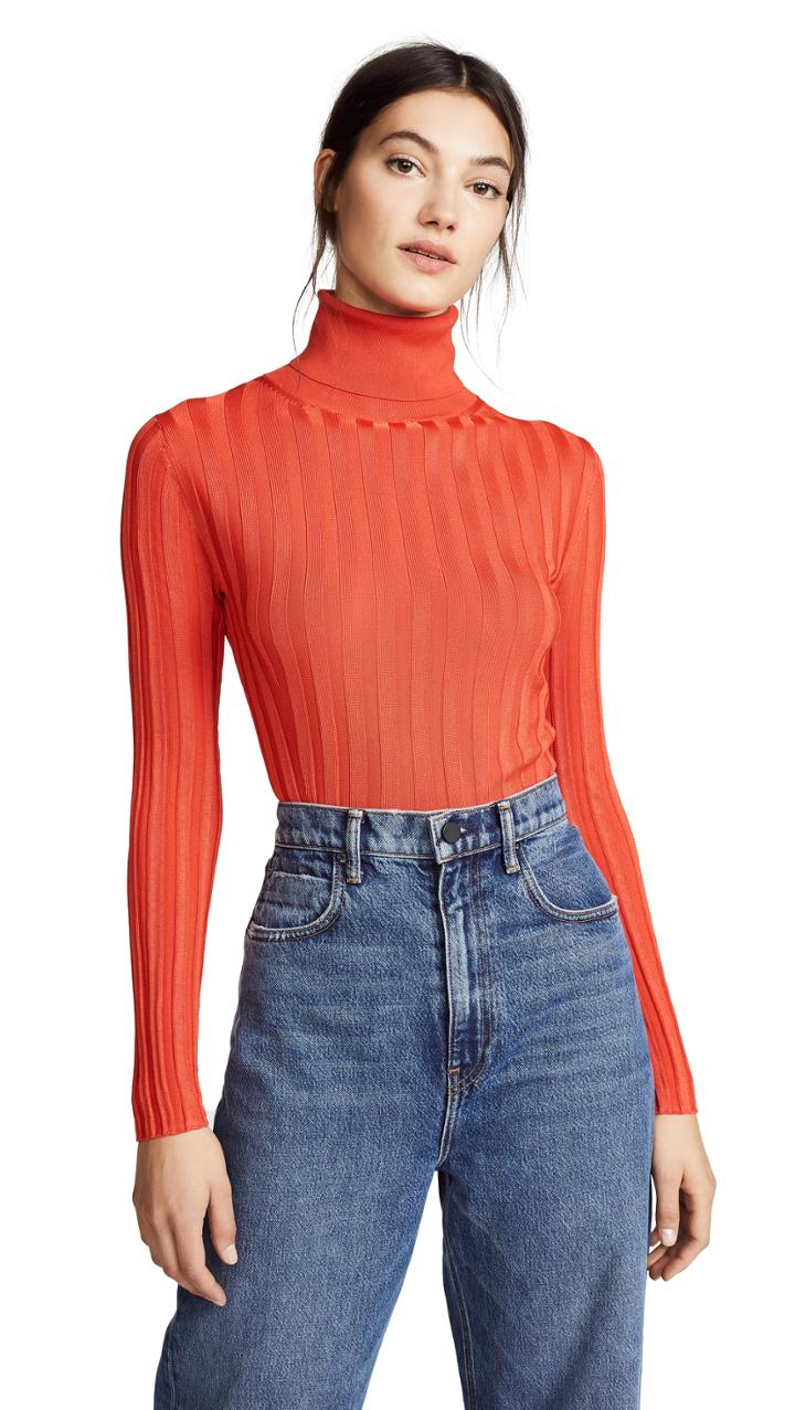 Acne Studios Ribbed Mock Neck Sweater