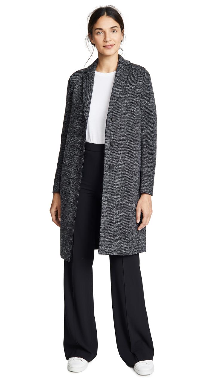 Harris Wharf London Herringbone Coat