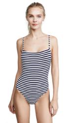 Solid Striped The Victoria One Piece Swimsuit