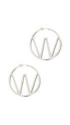 Off White W Earring