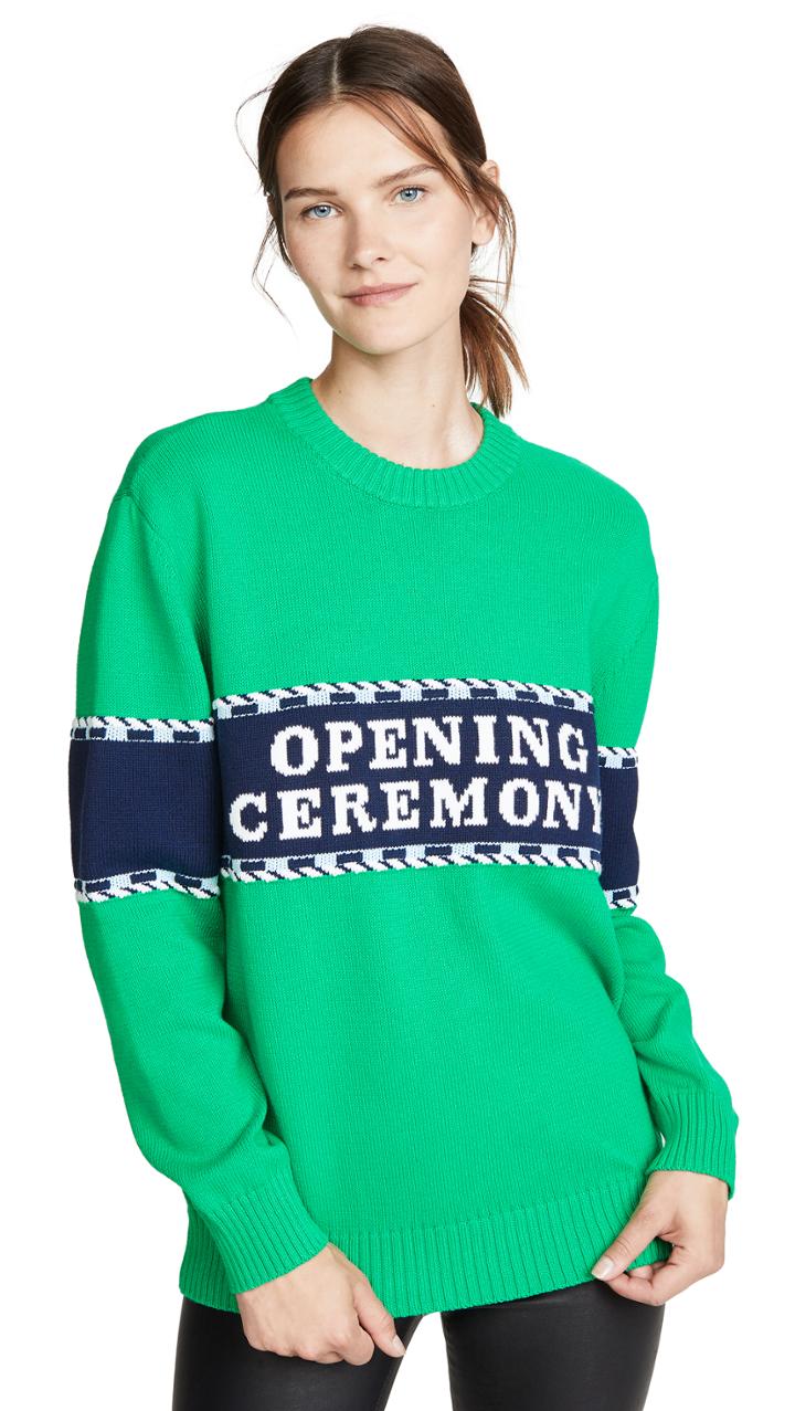 Opening Ceremony Logo Stripe Sweater