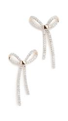 Adina Reyter 14k Long Pavé Bow Post Earrings