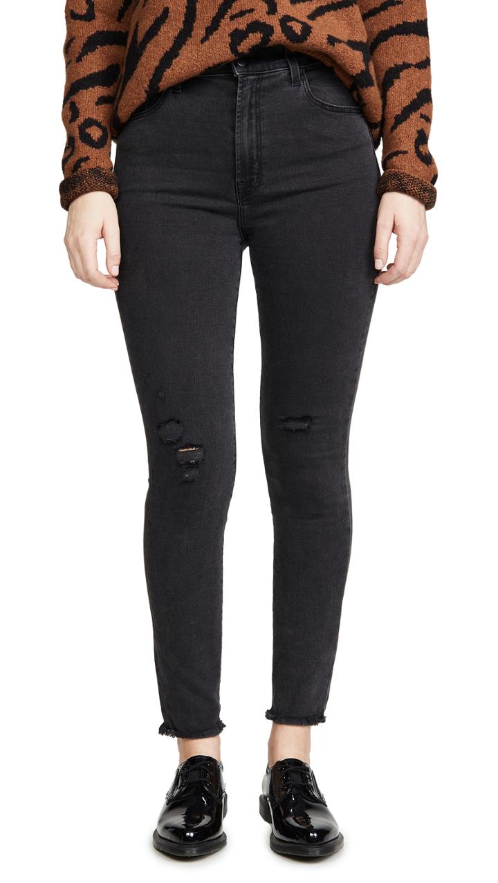 J Brand Leenah High Rise Ankle Skinny Jeans