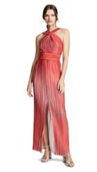 Yigal Azrouel Origami Pleated Halter Neck Dress