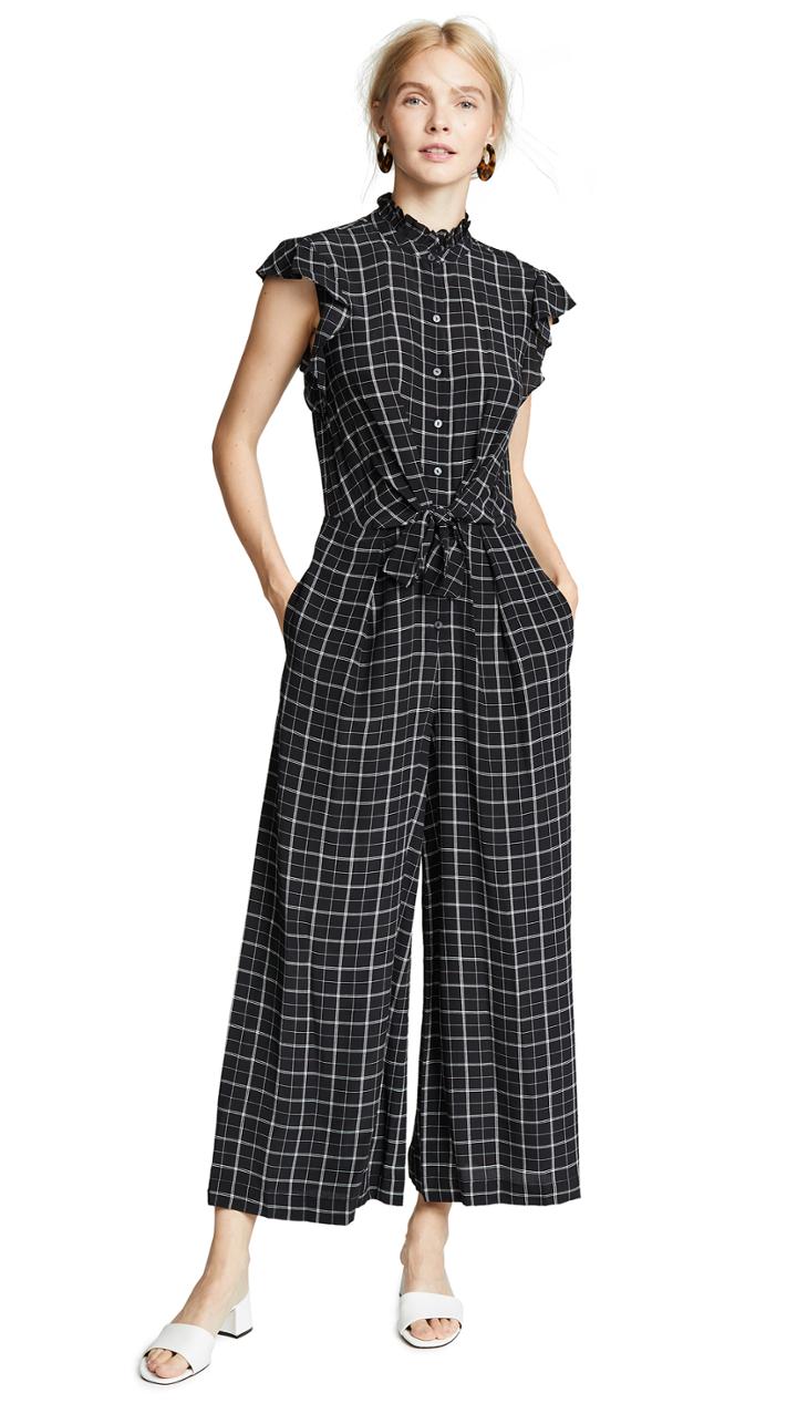 Rebecca Taylor Plaid Jumpsuit