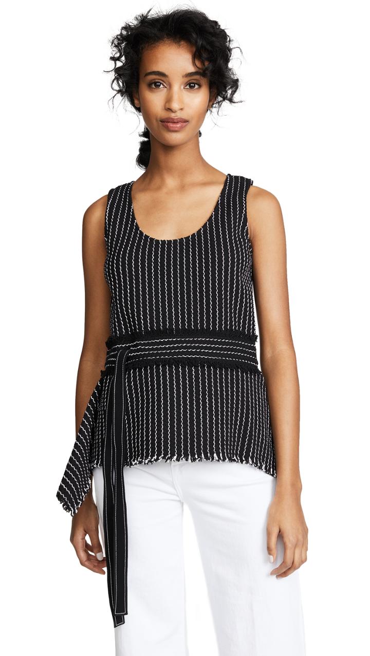 Derek Lam 10 Crosby Tank With Waist Belt