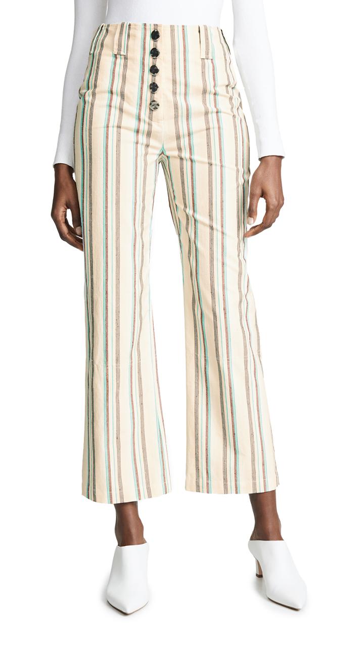 3 1 Phillip Lim Striped Kick Flare Pants