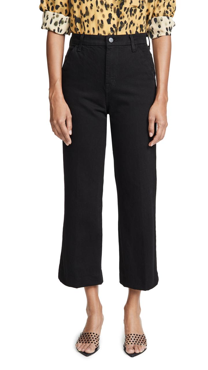 J Brand Joan High Rise Cropped Trousers