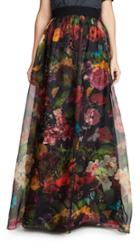 Alice Olivia Yvonne Gathered Maxi Skirt With Overskirt