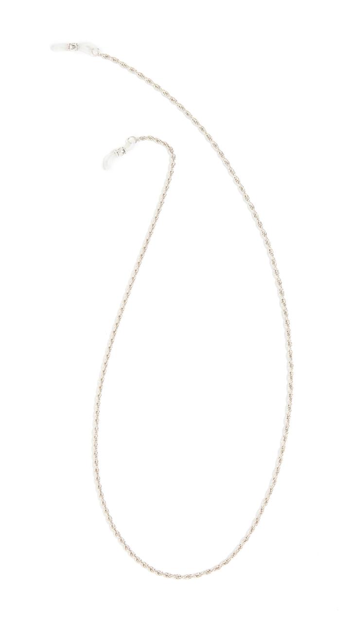 Le Specs Platinum Hollow Rope Sunglass Chain