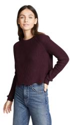 Autumn Cashmere Scallop Shaker Cashmere Sweater