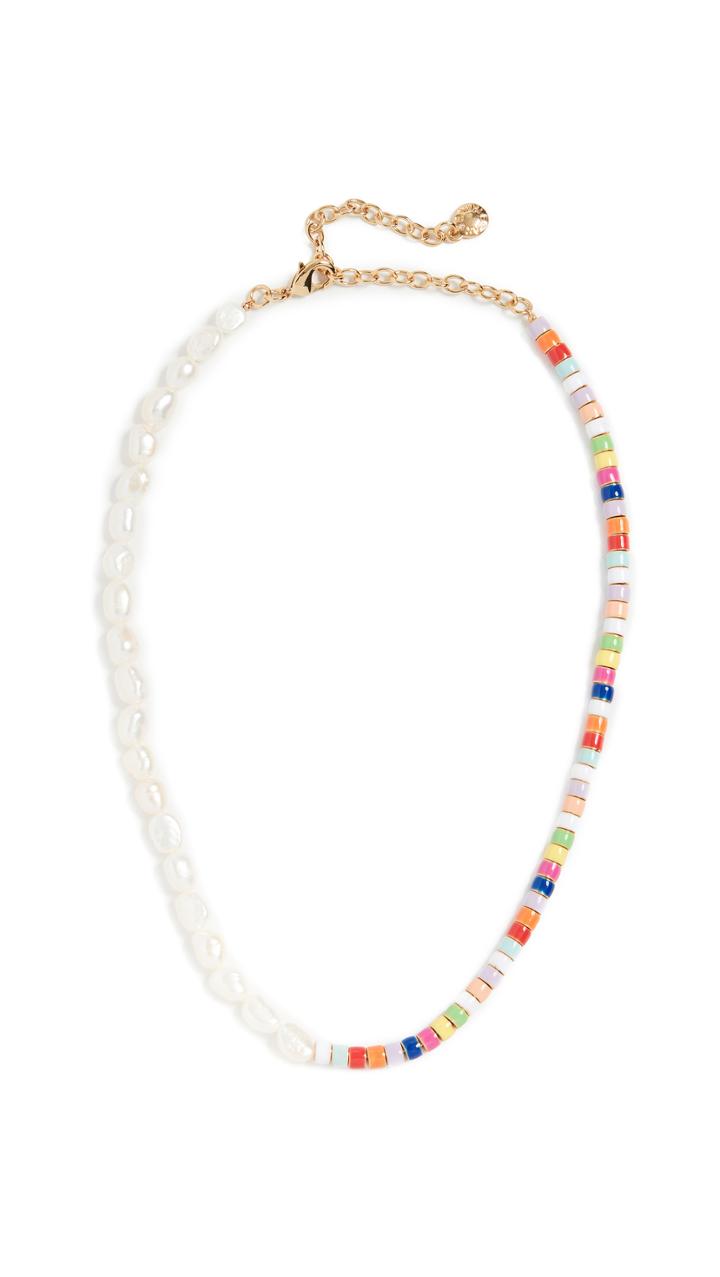 Baublebar Pearl And Multi Beads Necklace