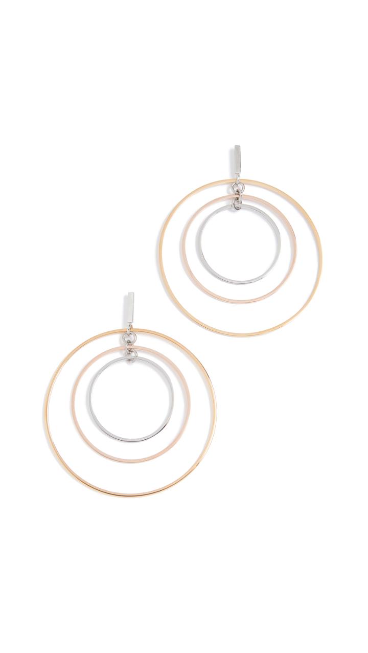 Tory Burch Square Wire Hoop Earrings